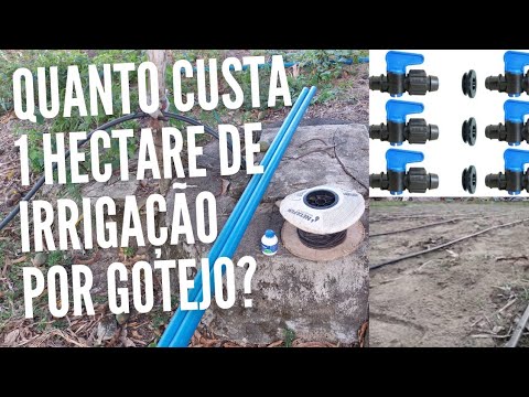 CUSTO DE 1 HECTARE DE IRRIGAÇÃO POR GOTEJAMENTO.