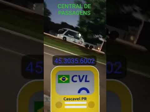 Ônibus da empresa Planalto na Br 277 destino Foz do Iguaçu PR