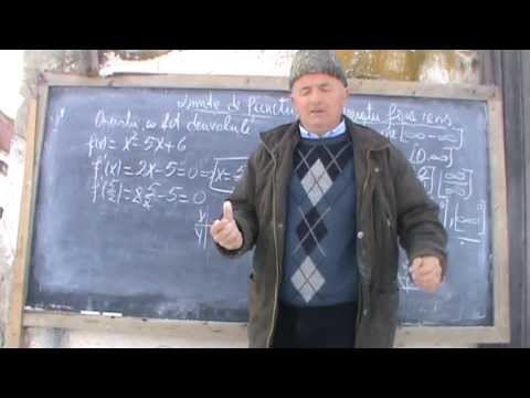 13. Bazele Matematicii: Lectia 24 - Notiunile de  LIMITA, DERIVATA (Clasele 11-12)  13/13