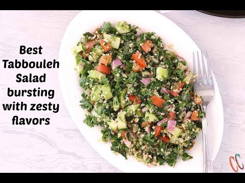 Classic Homemade Tabouli Salad | Tabbouleh Salad | tabouleh | Parsley Salad | Perfect Vegan Salad
