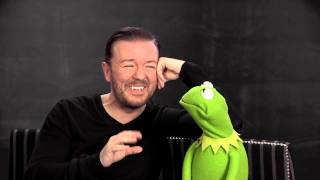 Ricky Gervais and Constantine - In Conversation - On Muppets Most Wanted | OFFICIAL HD