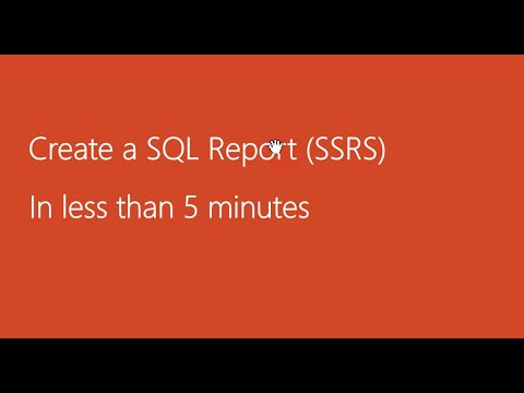 Learn how to create SQL Reports SSRS in less than 5 minutes, ssrs tutorial for beginners