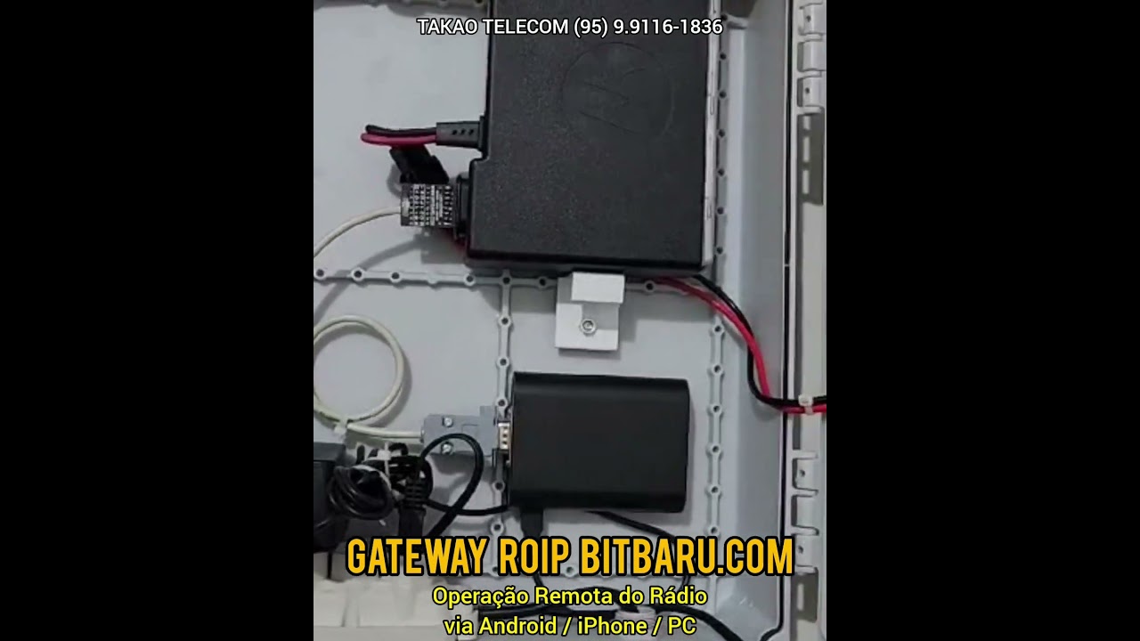 Gateway ROIP DMR Operação Remota via Android, iPhone e PC #takaotelecom