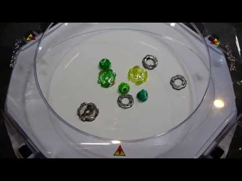 Beyblade Burst TRIPLE BATTLE: Kaiser Kerbeus K.R. v Rising Ragnaruk B.P. v Storm Spriggan L.V.