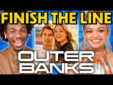 Cast of Outer Banks Tries To Finish Their Lines!