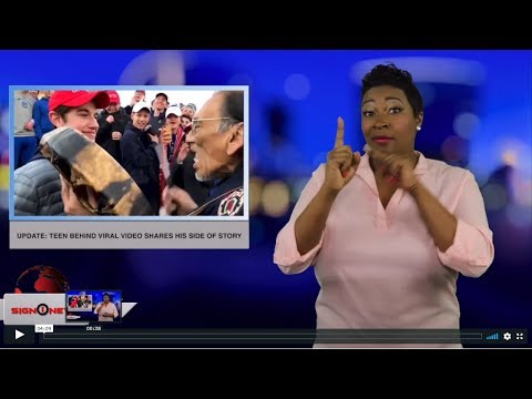 Update: Teen behind viral video shares his side of story - (ASL - 1.21.19)
