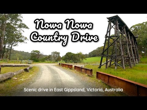 Scenic Country Drive, near Nowa Nowa, in Victoria, Australia