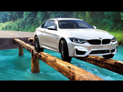 Cars vs Impossible Log Bridges ▶️ BeamNG Drive