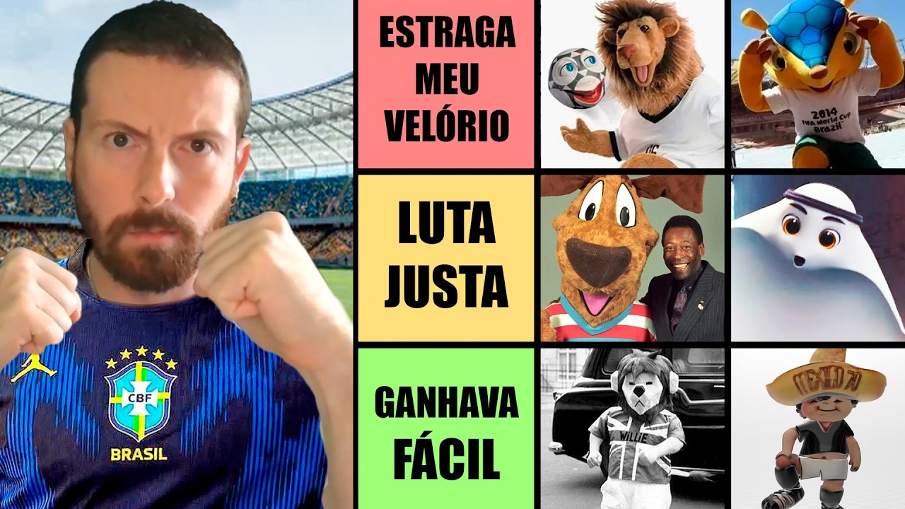 Mascotes da COPA que eu QUEBRAVA NA PORRADA