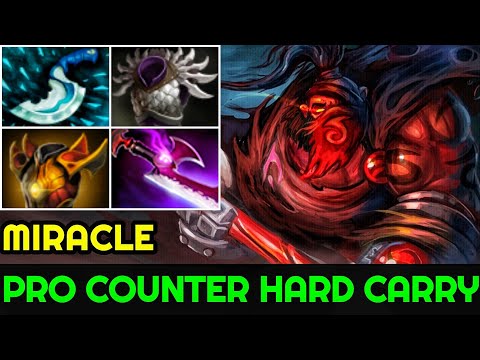 Miracle [Axe] Pro Counter Hard Carry Blade Mail Build Hard Game 7.23 Dota 2