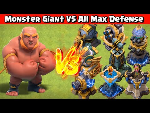 New Giant Giant VS Every Defense and Group! Clash of Clans