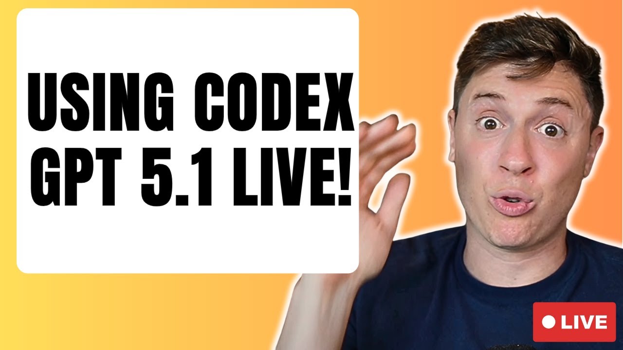 Using Codex GPT 5.1 to build apps LIVE