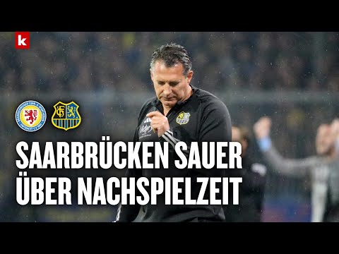 Schwartz kritisiert Schiedsrichter: "Für uns richtig bitter" | Braunschweig - Saarbrücken 2:2