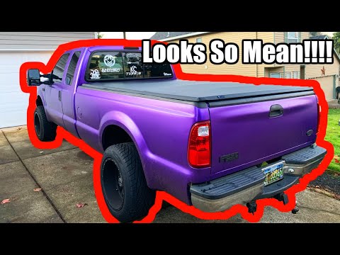 The BEST CHEAP bed cover for your truck! F250 bed cover Install!