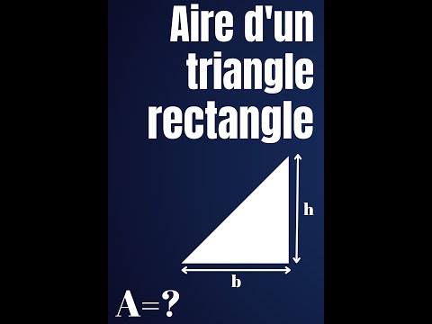 Comment calculer l'aire d'un triangle rectangle #shorts