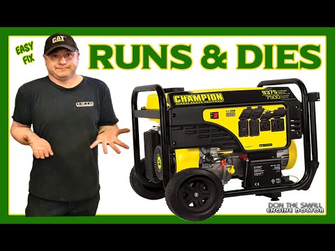 Generator Runs A Few Minutes & Dies - Here's Why!