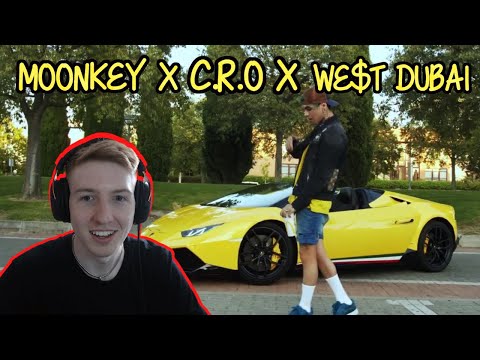 UK Reaction to MOONKEY X C.R.O X WE$T DUBAI - LAMBO