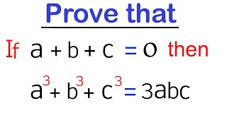 Download lagu Prove that  :  If  a   b   c = 0 then a³   b³   c³ = 3abc   |  VIJAY Maths mp3