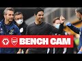 BENCH CAM | Wolves 0-2 Arsenal | Mikel Arteta | Premier League