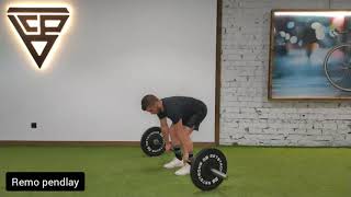 Video de entrenamiento de remo pendlay para fortalecer espalda