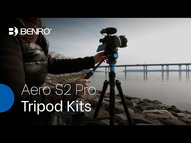 Vidéo teaser pour Benro Aero S2 Pro Single Tube Tripod Kits | Ideal for Filmmakers Who Can’t Be Weighed Down