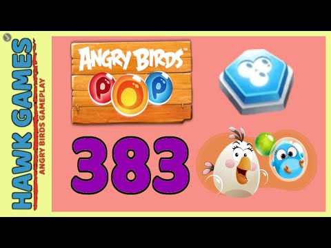 Angry Birds Stella POP Bubble Shooter Level 383 Hard - Walkthrough, No Boosters