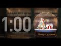 1 Minute Timer with Christmas Music! Countdown Timer for Kids! [Christmas Globe]