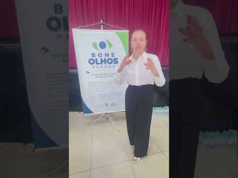 Vice-prefeita Gertrudes Bernardy de Ivaiporã anuncia a chegada do programa Bons Olhos