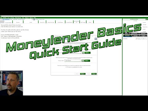 Moneylender Professional Basics - Get familiar with the most common parts of the system.