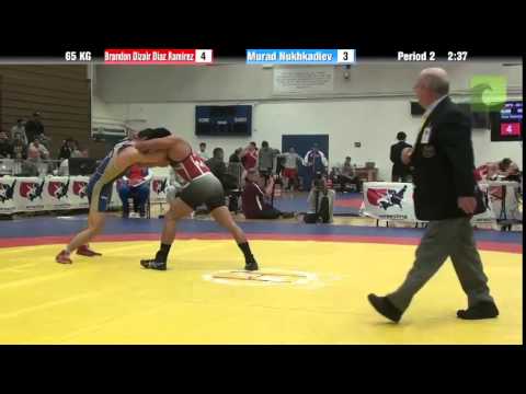 65 KG QF - Brandon Dizair Diaz Ramirez (Mexico) vs. Murad Nukhkadiev (Russia)