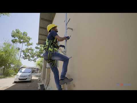 Ss horizontal fall arrest system, for industrial