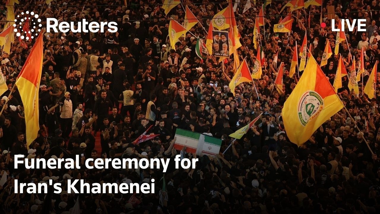 Video | LIVE: Funeral ceremony for Iran's Khamenei in Iraq