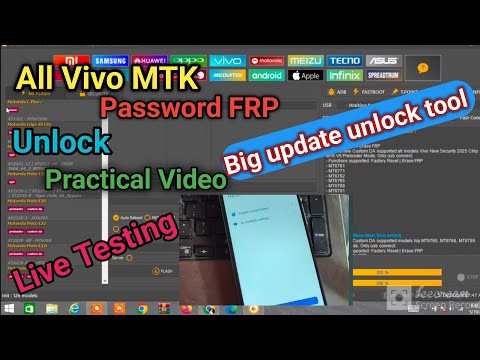 All Vivo MTK Password &FRP Unlock Live Test By Unlock Tool || Vivo MTK FRP Unlock Practical Video