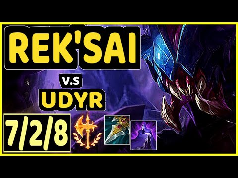 REK'SAI vs UDYR - 7/2/8 KDA JUNGLE GAMEPLAY - EUW Ranked GRANDMASTER