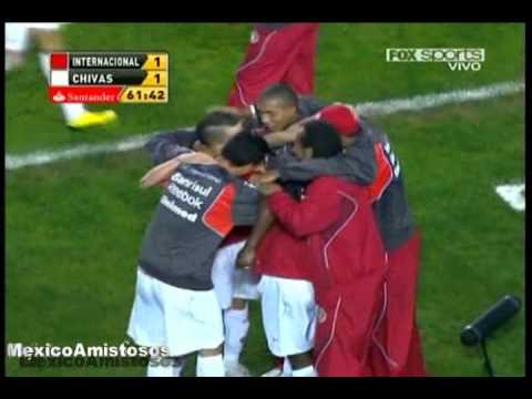 Gol Rafael Sobis Inter vs Chivas 3-2 FINAL Copa Santander Libertadores 2010 [18/08/10]