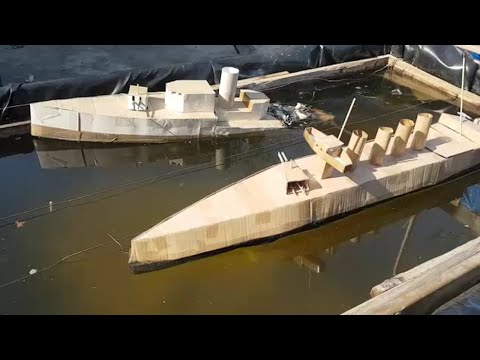 Cardboard Ship Burning And Sinking: Cruiser Bellamy Blake Versus Cruiser Aboukir