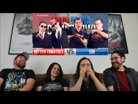 Rotten Tomatoes Vs. Team IGN REACTION - Movie Trivia Schmoedown