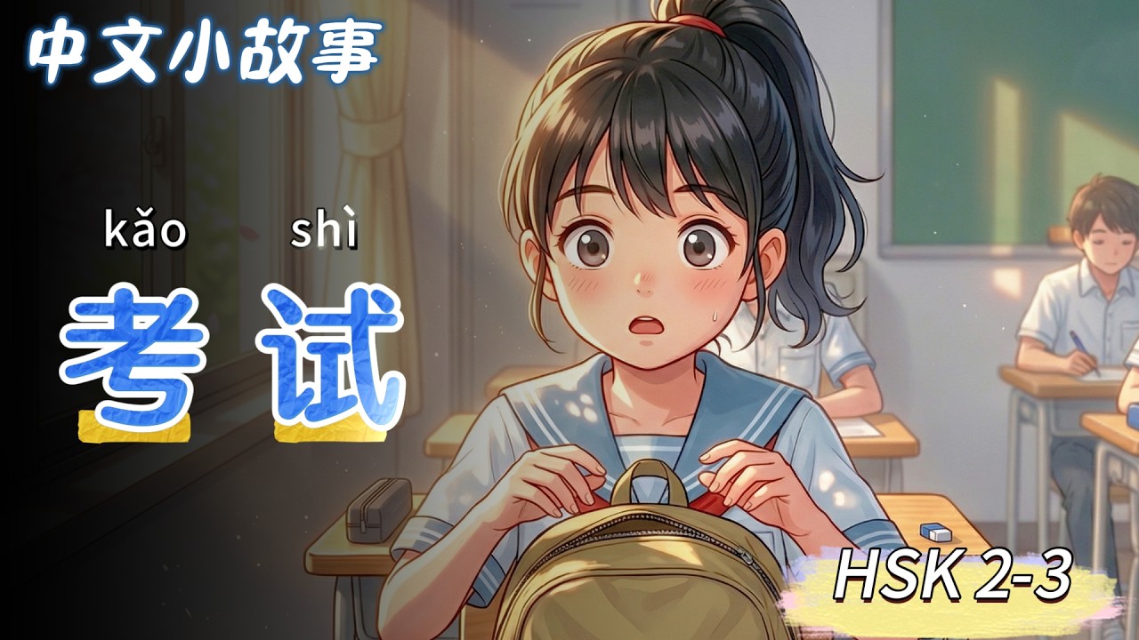 Slow Chinese Story for Beginners (HSK 2-3) | The Exam Nightmare! 😱