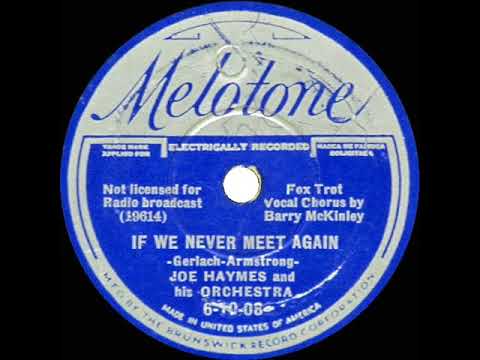 1936 Joe Haymes - If We Never Meet Again (Barry McKinley, vocal)