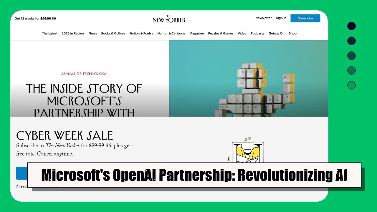 Unveiling Microsoft's Game-Changing Partnership with OpenAI: The Inside Story