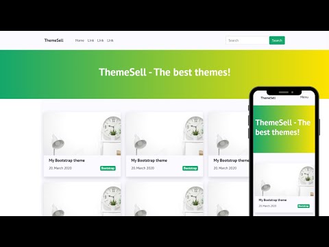 Bootstrap 4 Project Tutorial 2020!