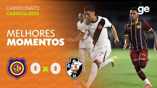 MADUREIRA 0 X 0 VASCO | MELHORES MOMENTOS | CAMPEONATO CARIOCA 2026 | sportv