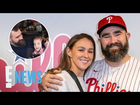 Jason Kelce's Daughter Adorably Crashes New Heights Podcast | E! News