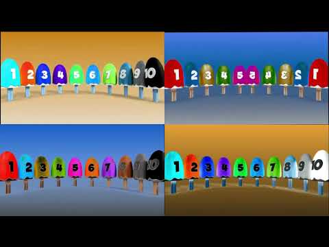 Learn Numbers with Number Ice Cream Popsicles Special Effects Sponsored By Preview 2 | Combined