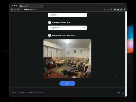 roomGPT - Generating dream rooms using AI for everyone