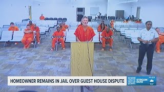 Tampa homeowner in guest house dispute remains in jail as his neighbor's attorney speaks out