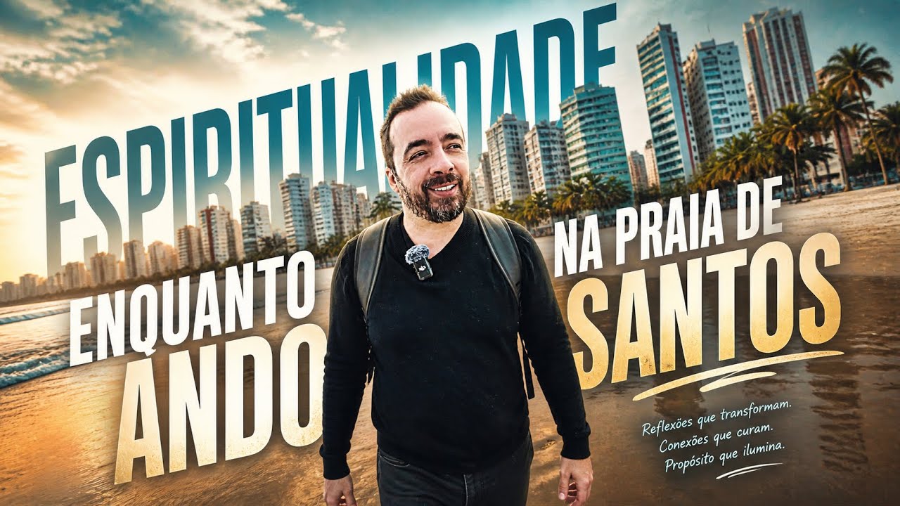 FALANDO DE ESPIRITUALIDADE ENQUANTO ANDO NA PRAIA DE SANTOS