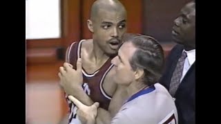 Charles Barkley vs. Pistons: 36 Points, 15 Rebounds, 1 Iconic Fist Fight, Division Title