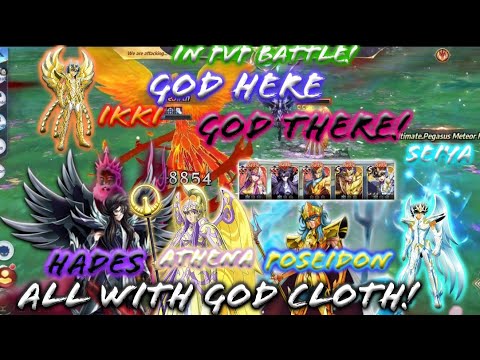 Saint Seiya: Awakening - Trio God (Hades, Athena, Poseidon) + Duo God Cloth (Seiya, Ikki) in Lineup!