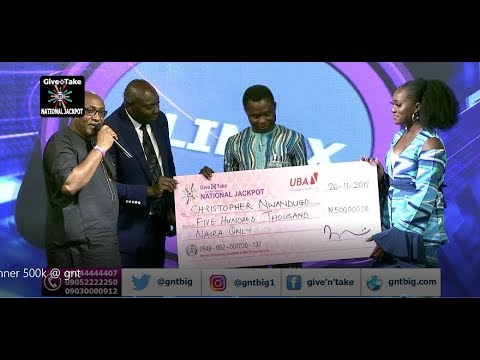 Another winner has emerged at give'n'Take Lottery, Christopher Nwandugo